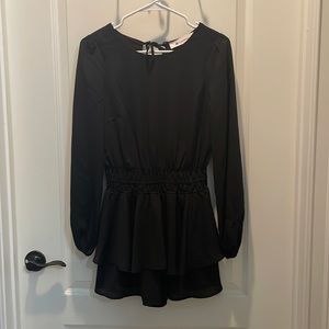 Never Worn!!! Black romper with pockets.